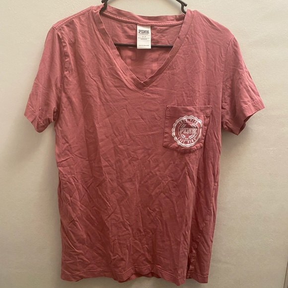 PINK Victoria's Secret Tops - ‼️ 2 for $10 ‼️Victoria Secret PINK College tshirt